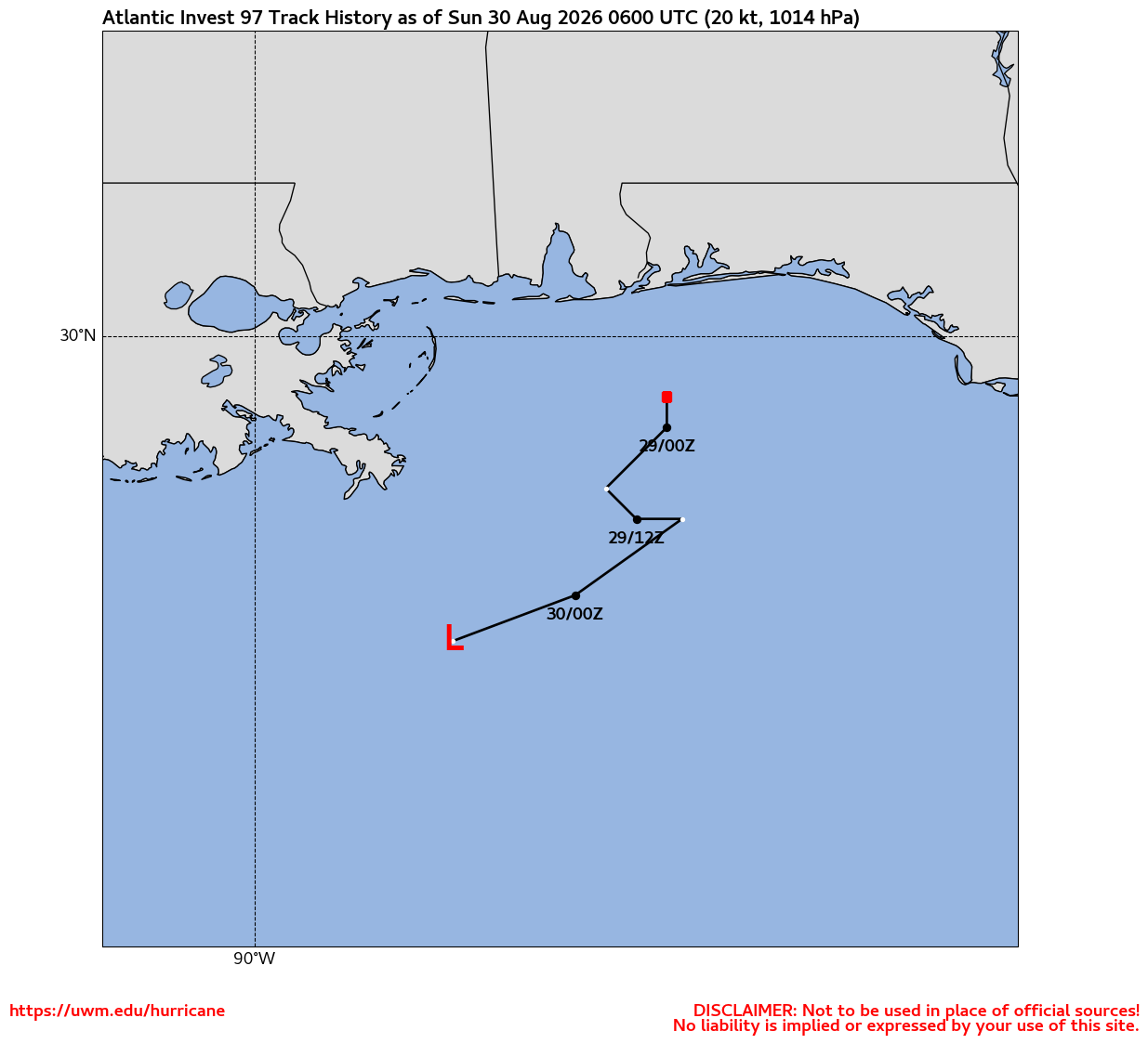 Invest 97L Best Track