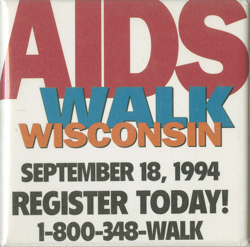 AIDS Walk Button- 5