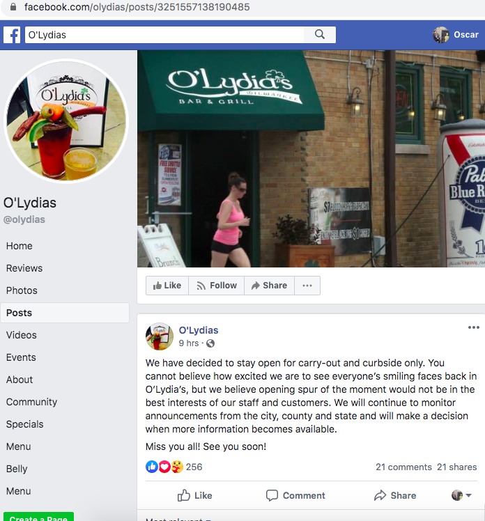 O'Lydia's Stays Closed Despite Governor's Order Being Struck Down