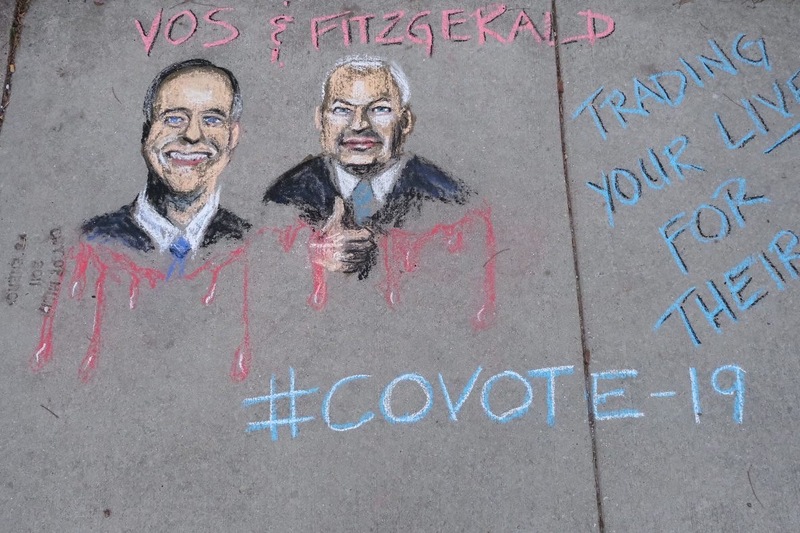 #COVOTE-19 2020 Edition Sidewalk Drawing