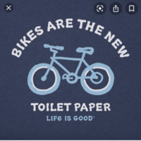 Bikes are the new toilet paper t-shirt design