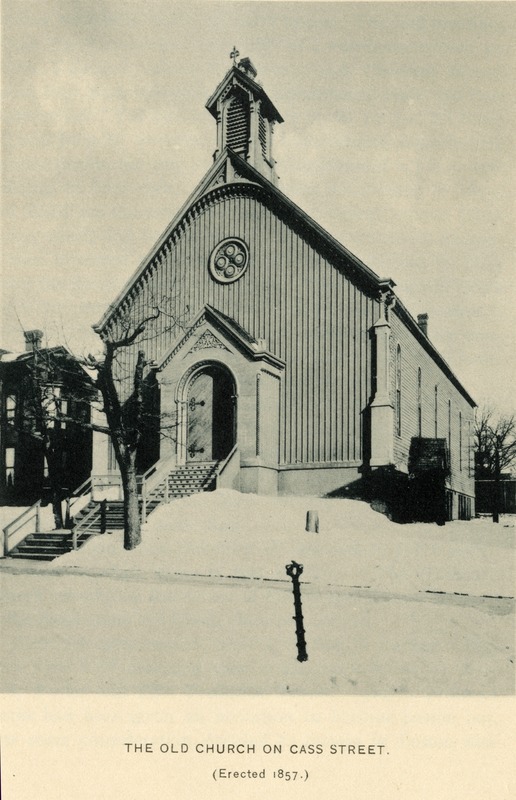 Historical photograph of Second Church of the First Unitarian Society of Milwaukee.