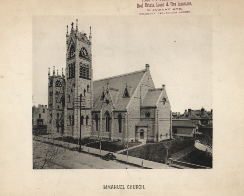 Historical photograph of Immanuel Presbyterian's Church.