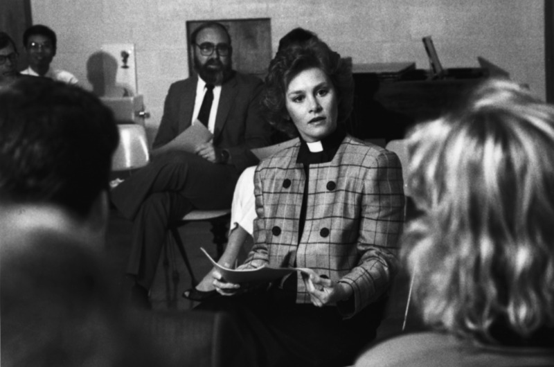 Historical photograph of Rev. Deborah Block and Rev. Bill Johnstone.