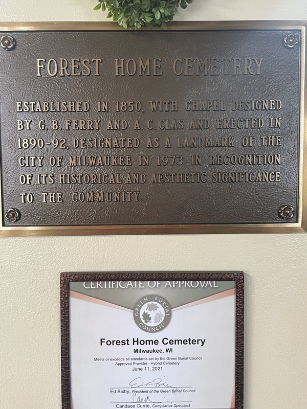 Photo of historic landmark plaque