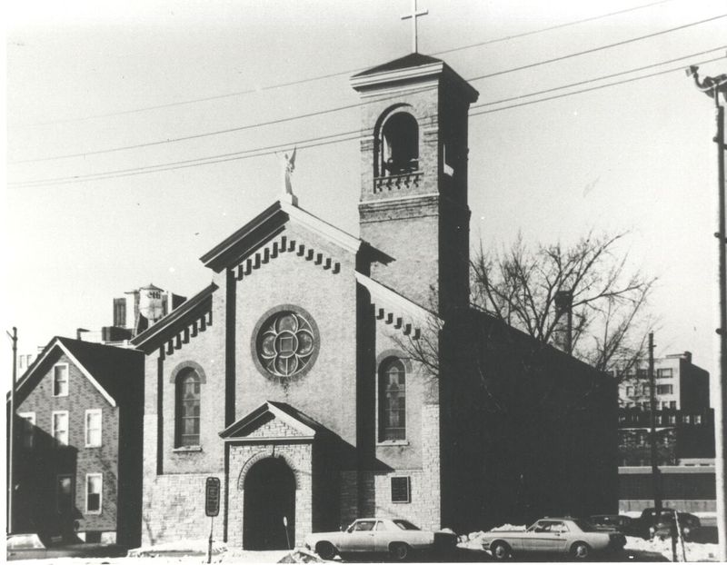 Historical photograph of Blessed Virgin of Pompeii Church.