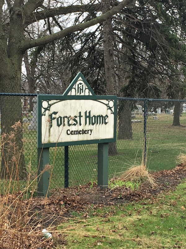 Photograph of Forest Home Cemetery.