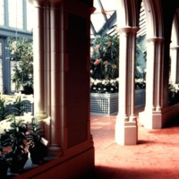 Photo of one of two conservatories located on both sides of the Chapel.