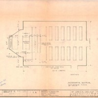 1966 design plan from the Brust & Brust architecture firm to move the altar forward in the convent's chapel to abide by Vatican II requirements.