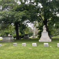 Photo of gravesite visited during architect tour