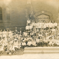 Historical photograph of the Westminster Presbyterian Church Sunday School