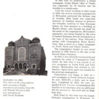 Photograph of Congregation Beth Israel on 2432 Teutonia Avenue