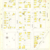 Sanborn map showing the second location of Westminster Presbyterian Church.