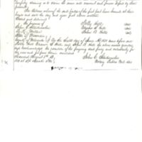 Photo of page three of original deed.