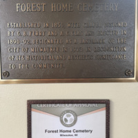 Photo of historic landmark plaque