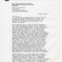 Copy of the letter attached in the application for center status of the Milwaukee Dharmadhatu. Page two.