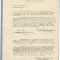Binding agreement certificate for the merge of the Emanu-El and B'ne Jeshurun congregations in 1927. Page two.