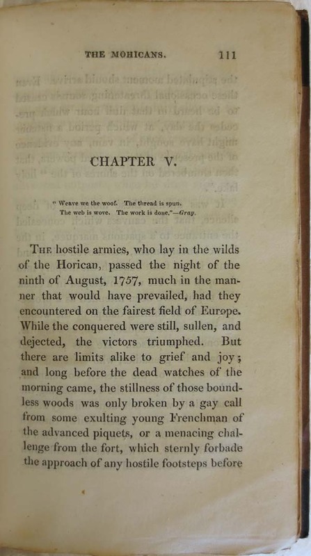 The Last of the Mohicans; A Narrative of 1757