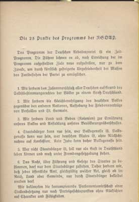 Das Parteiprogramm : Wesen, Grunds&auml;tze und Ziele der NSDAP