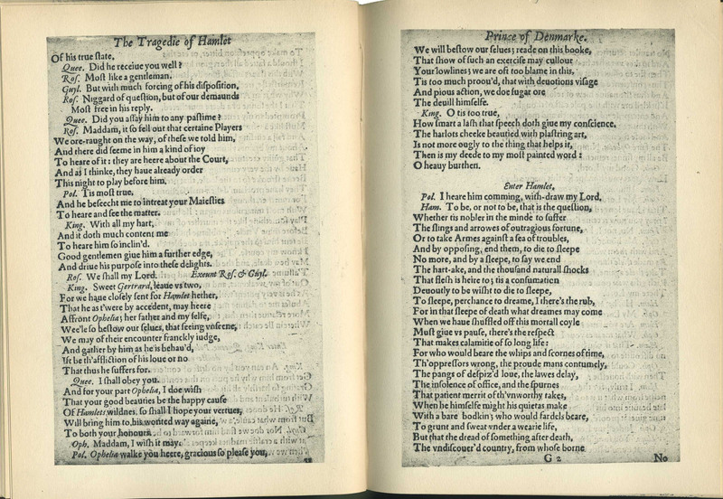 Shakespeare&#039;s Hamlet, the Second Quarto, 1604