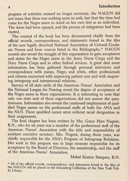 No Time for Prejudice; a Story of the Integration of Negroes in Nursing in the United States