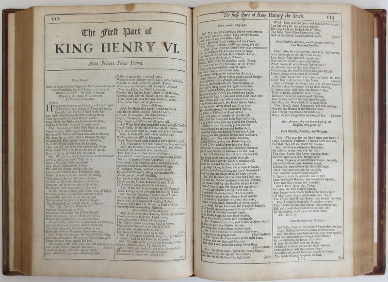 Mr. William Shakespear&#039;s Comedies, Histories, and Tragedies. Published According to the True Original Copies. Unto which is Added, Seven Plays, Never Before Printed in Folio