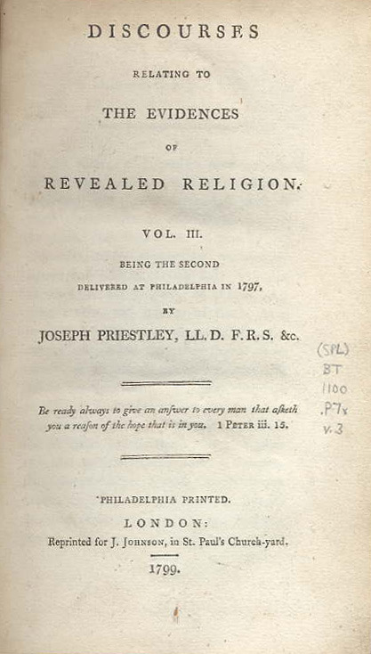 Discourses Relating to the Evidence of Revealed Religion