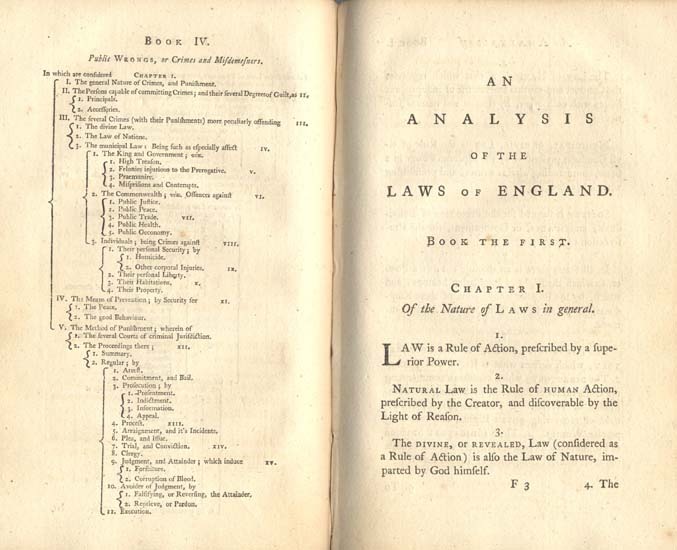 An Analysis of the Laws of England