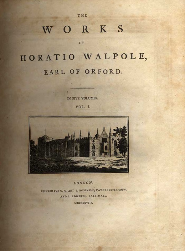 The Works of Horatio Walpole, Earl of Orford