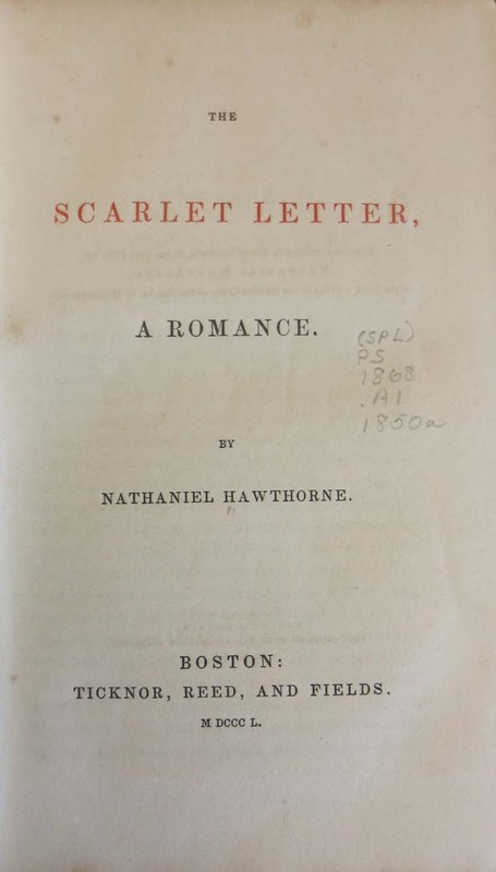 The Scarlet Letter : A Romance