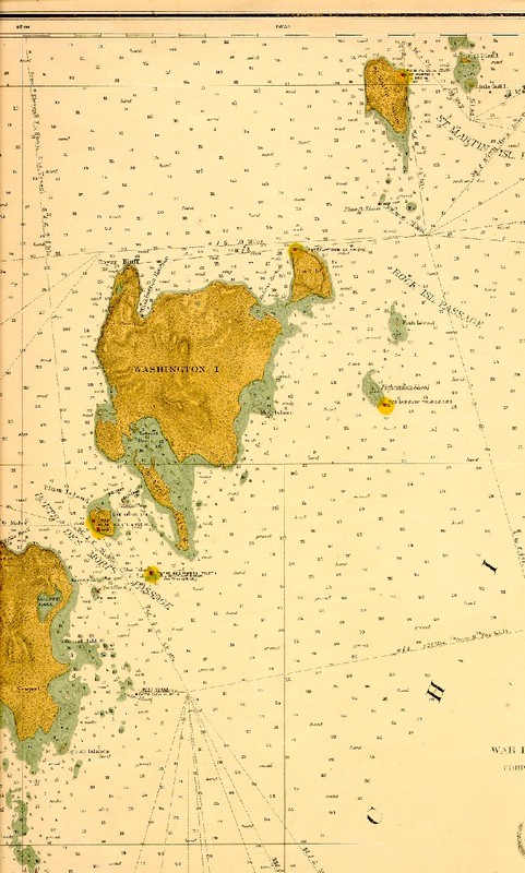 South End of Green Bay: The Islands at the Entrance Thereof and Part of West Shore of Lake Michigan