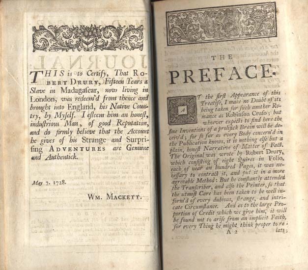 Madagascar, or, Robert Drury&#039;s Journal, During Fifteen Years Captivity on that Island …