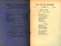 The Little Review, October 1918, Vol. V, No. 6